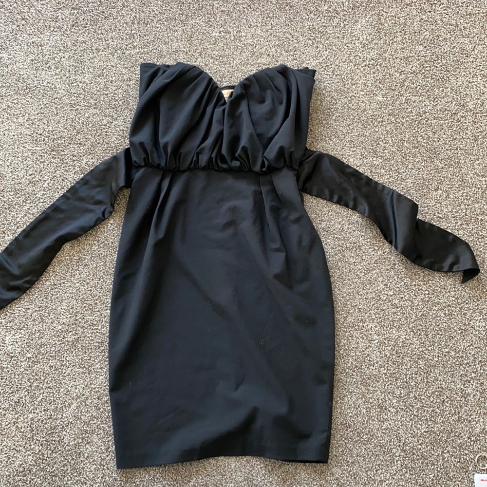 Mara Hoffman Black Off-Shoulder Dress